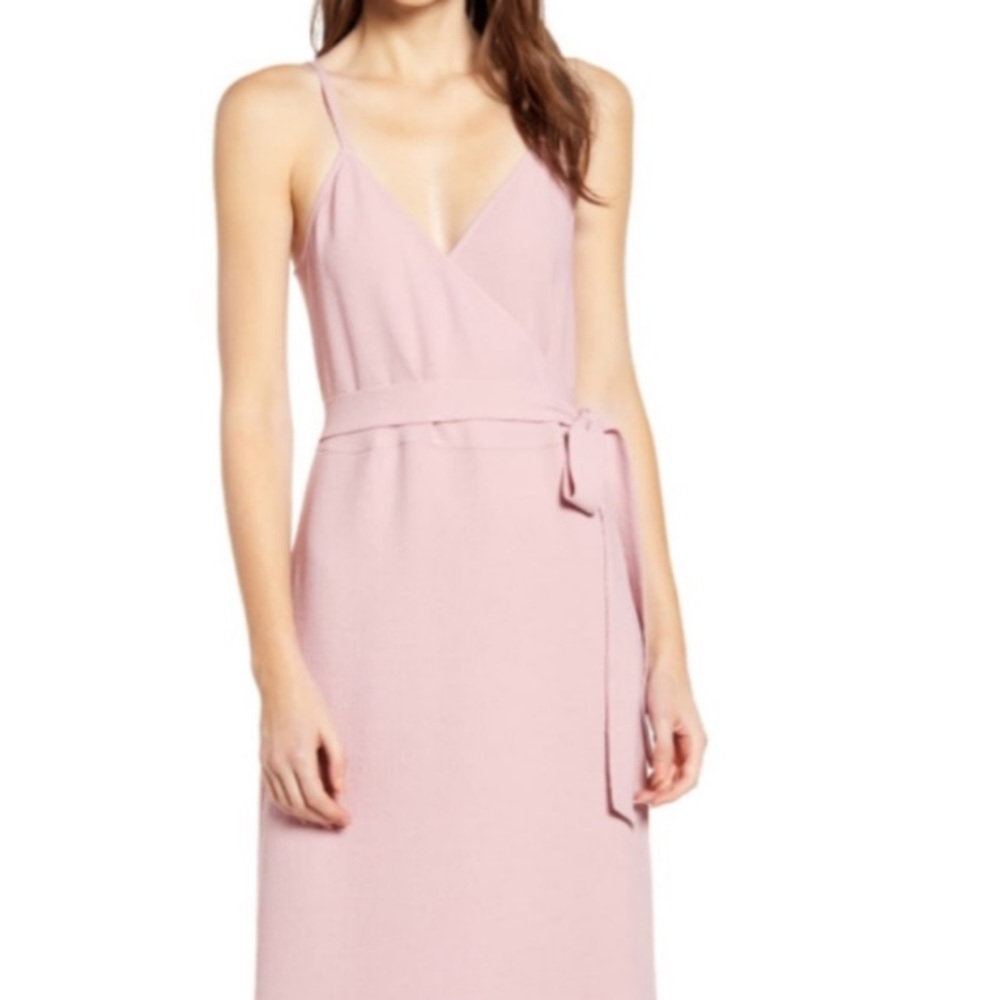 Pink WRAP DRESS - Picture 4 of 5